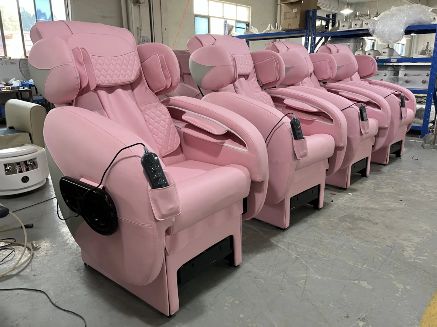 Modern Luxury Beauty Nail Salon Pipeless Whirlpool Foot Spa European Touch Massage Manicure Pedicure Chair