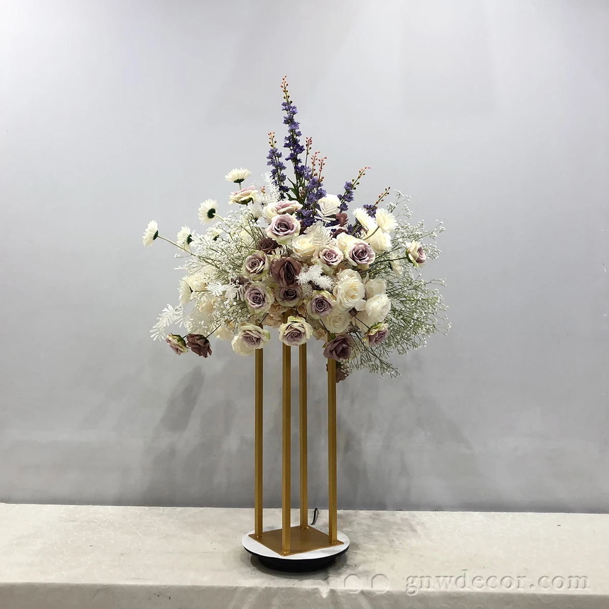 GNW Wholesale Newly Very 3D Table Wedding Arrangement Decoration Ball Flowers Branches Artificial Flower Centerpieces