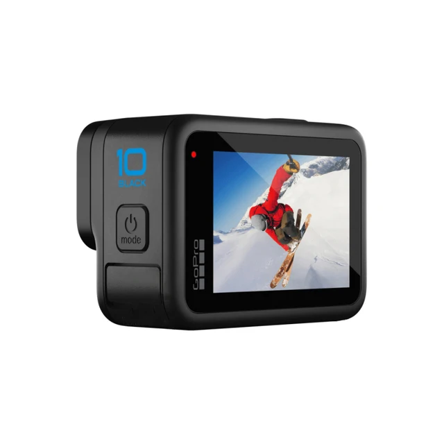 Экшн-Камера GoPro HERO 10 Black, 4K, 5,3 K, передний экран, Спортивная камера 23 МП, GP2, Водонепроницаемая мини-Видеокамера GoPro HERO 10