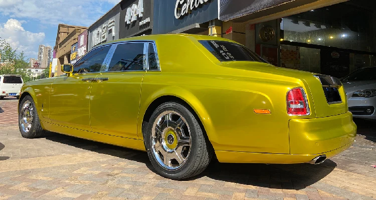 High Quality 1.52*18m Golden PVC Car Vinyl Wrap Color Changing Sticker Car Wrapping Film