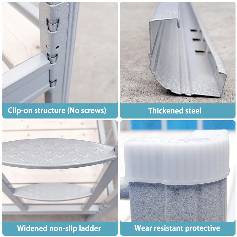 Cheap Modern Home Furniture Metal Double Bunk Bed With Cabinet