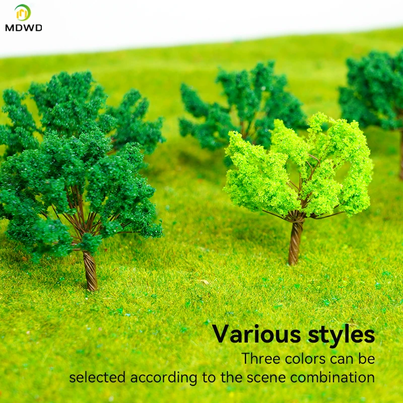 3cm 4cm 5cm Spring   Green  Handmade Wire Model Tree  For O HO TT N Scale Forest Model Miniature  Artificial Layout