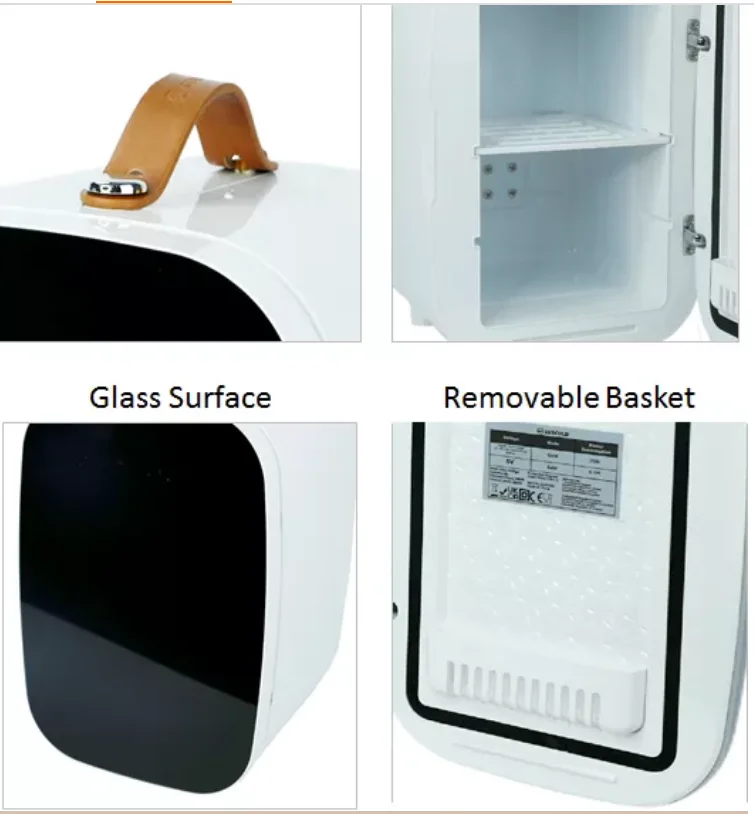 6L with 8 cans Wholesale Hot 10L DC 12V  AC 110V 230V Small Refrigerator CustomHotel Mini Bar beauty car Fridge