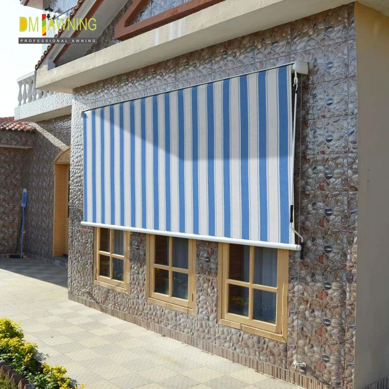 Sliding  Cable Blinds Awning/Sliding Rail Rolling Blinds  /sun Shade Cable Roller Blinds