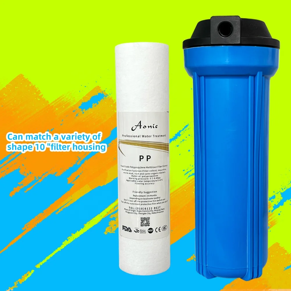 10 inch and 20 inch pp cotton filter cartridge for household ro purifier  and water system