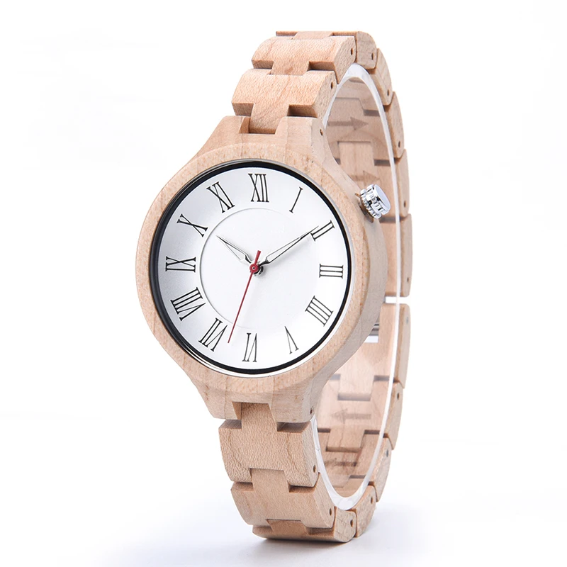 Hot selling wooden watch Creative New Watch Factory Direct Sales Laser LOGO wooden wrist watch men