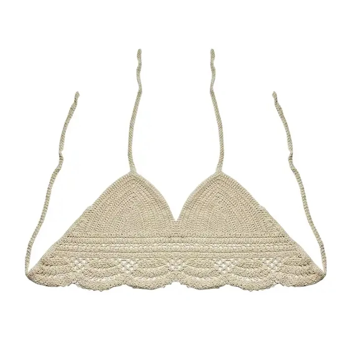 Wholesale Hot Style Women Knit Sexy Sweater Summer Crochet Bikini Top Beachwear