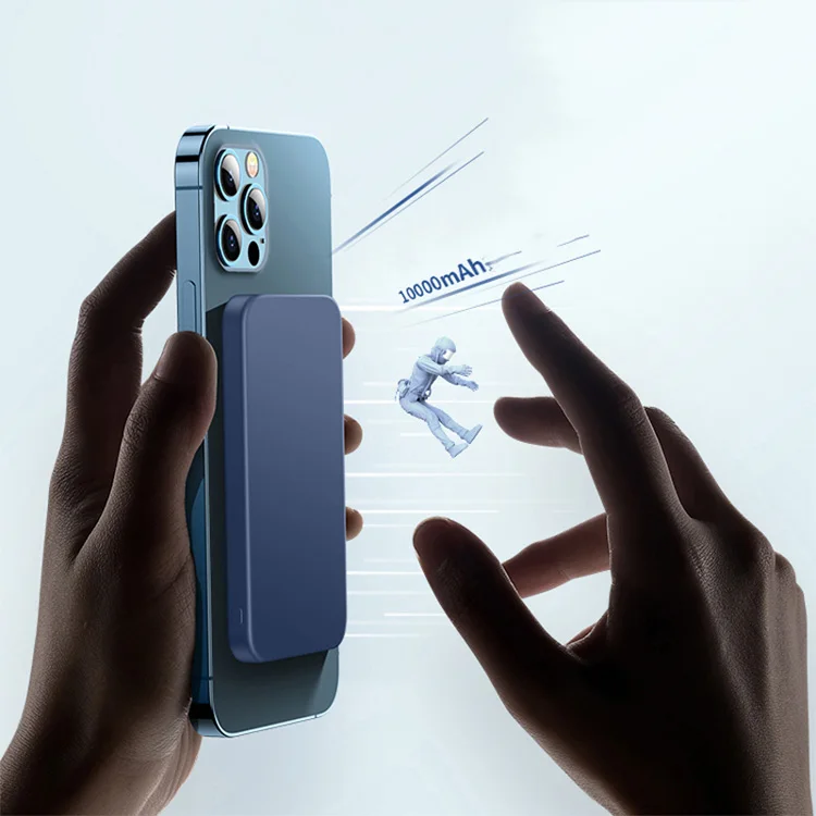 Newest Mini Portable Charger  battery 5000mah Type C PD Powerbank Magnetic Wireless Charging Power Bank For iphone 13