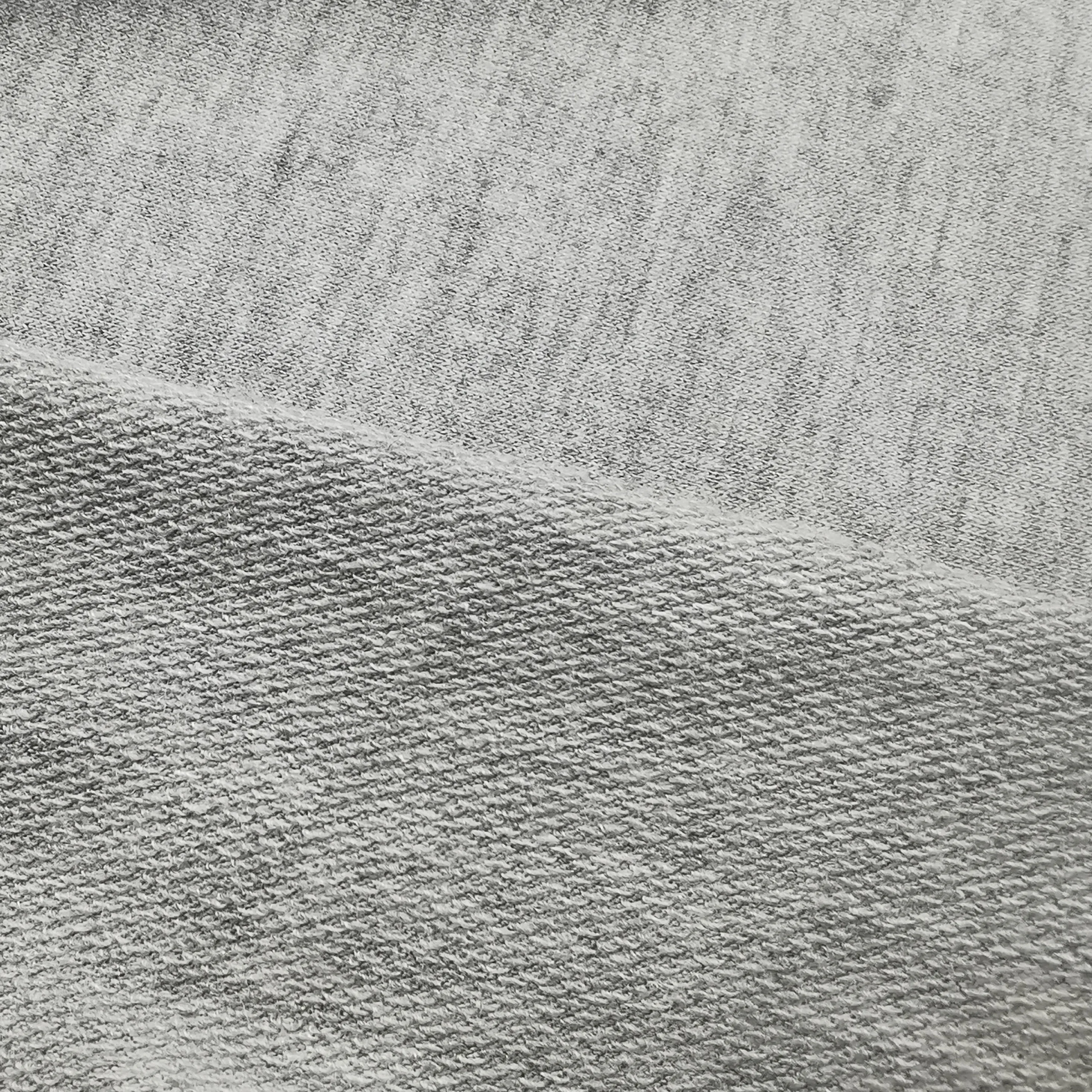 Hot sale two tone  French Terry   Fabric Polyester and spandex Knitted Fabric for fleece