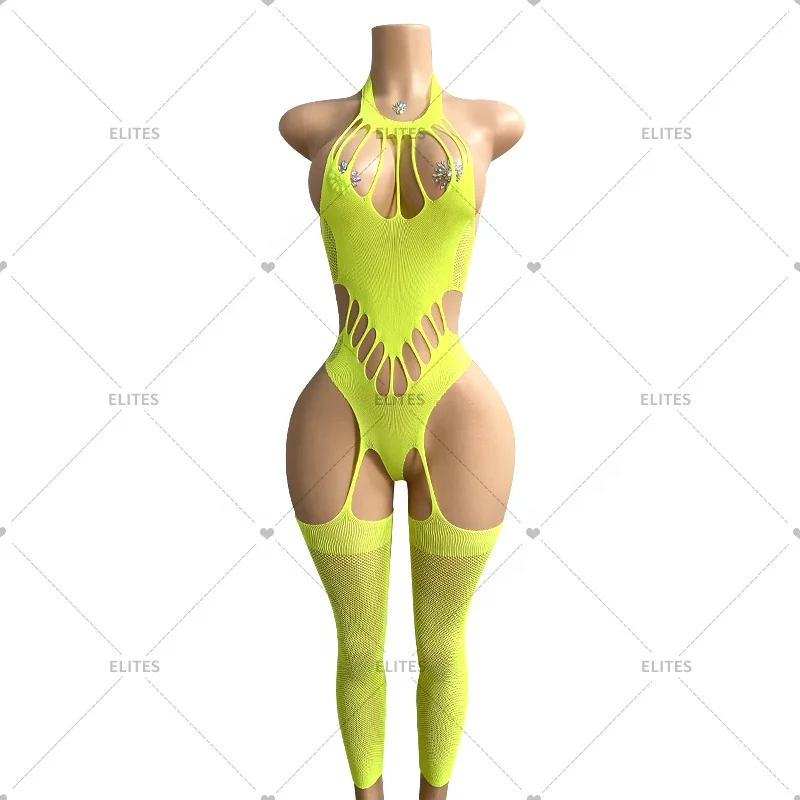 ELITES Manufacturer Low Price With High Quality Popular Mesh Fishnet Wholesale Exotic Dance Outfits