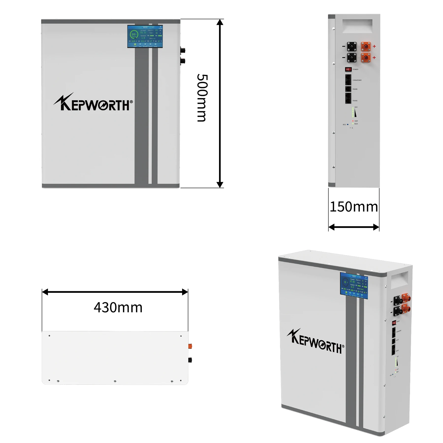 EU Stock 48v 100ah 5kwh литиевая батарея lifepo4 5120wh домашняя энергия Lifepo4 100Ah Вертикальная подвижная система