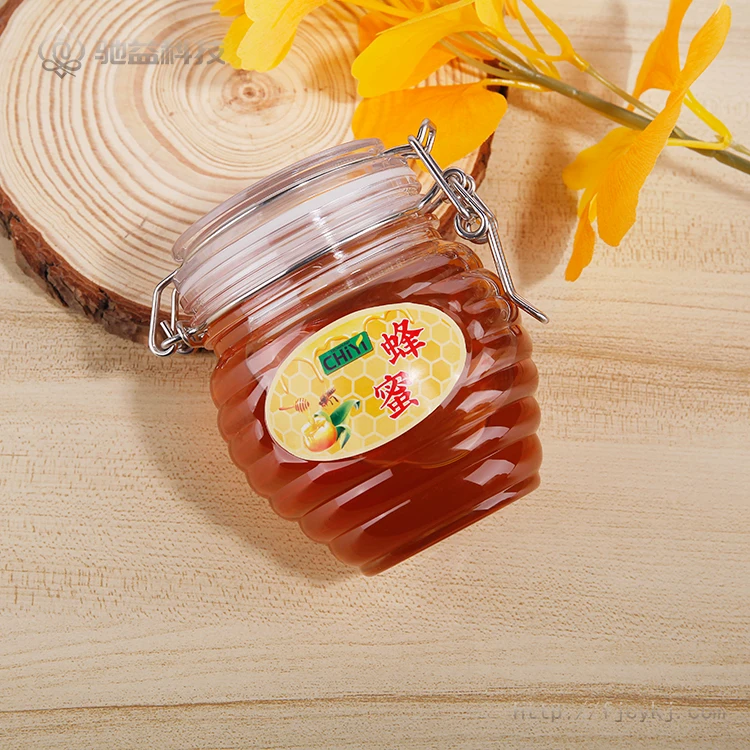 wholesale 370ml 800ml empty crock shaped kilner plastic jars clip top leak-proof hermetic kilner storage jar