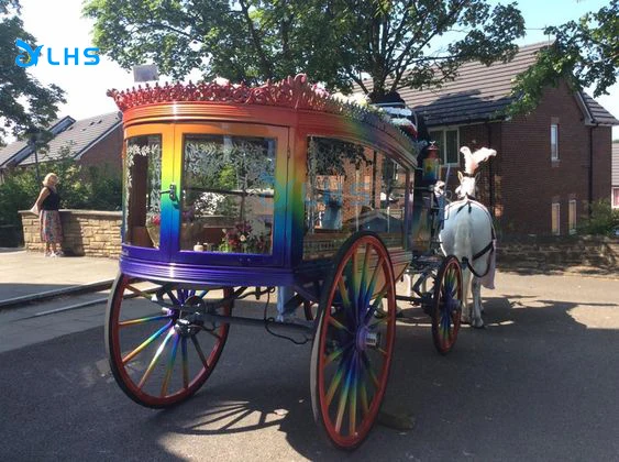 Luxury Classic Hearse Car/Coffin HorseCarriage/ Carriage Funeral Transport Electric Hearse