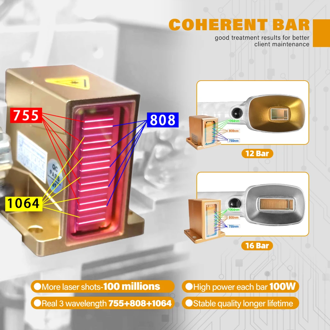 755 1064 808 Big Power diodo lazer hair removal professional beauty equipment price diode laser hair removal machine