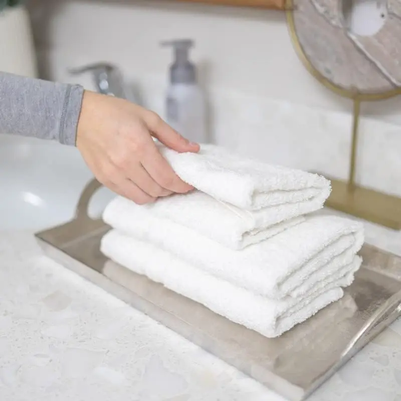 Wholesale Products Bath Towel Sets 100% Cotton Eco Friendly Bath Towels Set Black And White