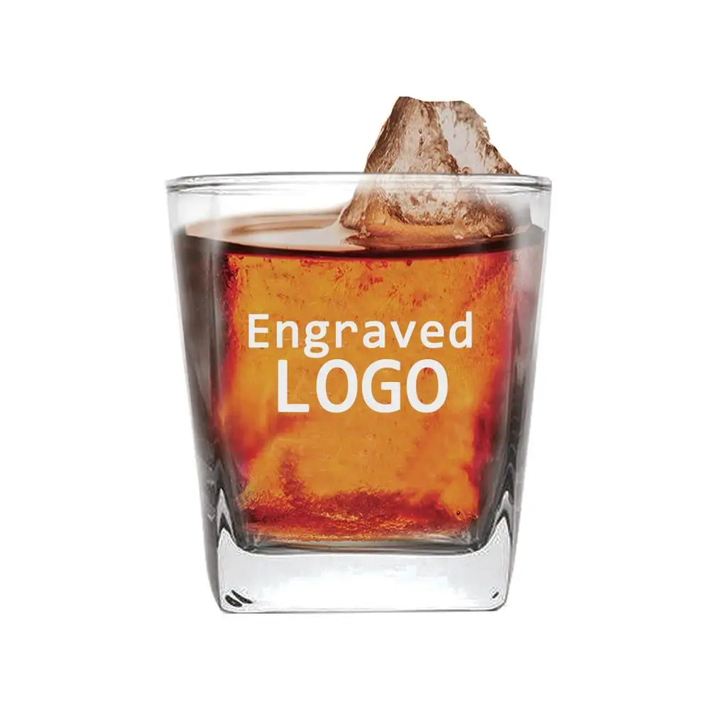 
9oz Custom Personalized engraved whiskey glass with your logo 