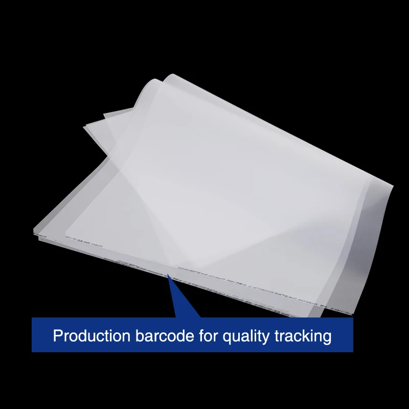 Kenteer factory price 75 100 mikron clear heat transfer pet film roll sheet for offset screen printing