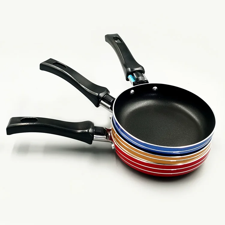 WholesaleTop Selling Stainless Steel Pan Steak Eggs Removable Handles Happy Call Double Sided Frying Pan