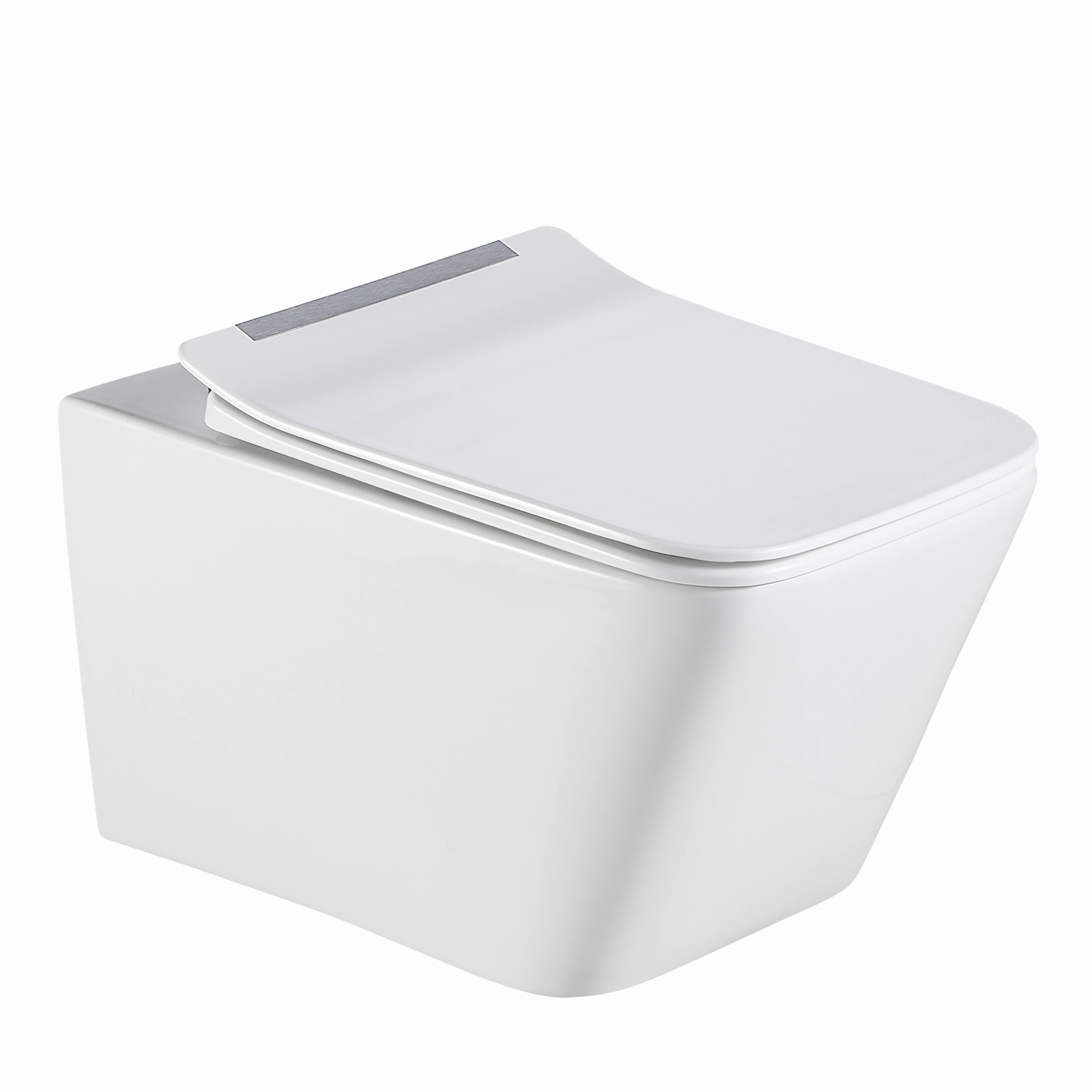 Watermark CE Rimless Washdown Ceramic Toilet Bowl Water Closet Commode Hanging P-trap Wall Hung Toilet