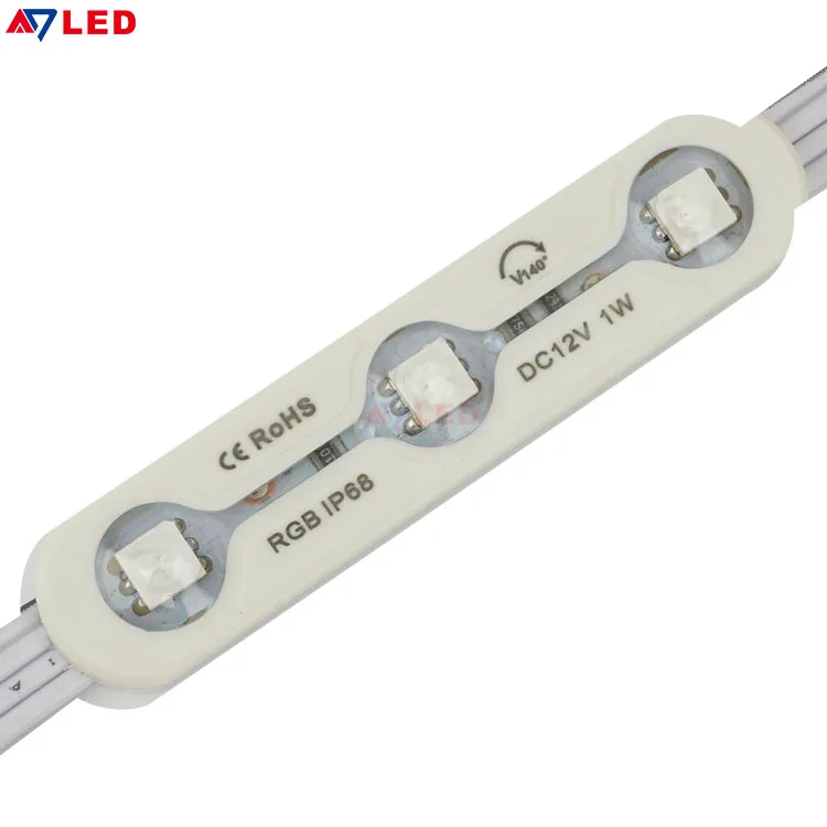 IP68 1W 140° RGB High brightness Injection LED Module Waterproof DC12V RGB LED Module for Advertising Box LED Channel Letter