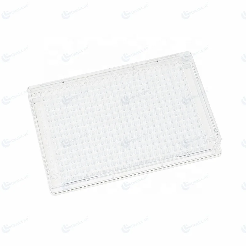 hot sale  good quality clean clear transparent Cell Culture Plate, 384 Well Microplate tissue culture treated