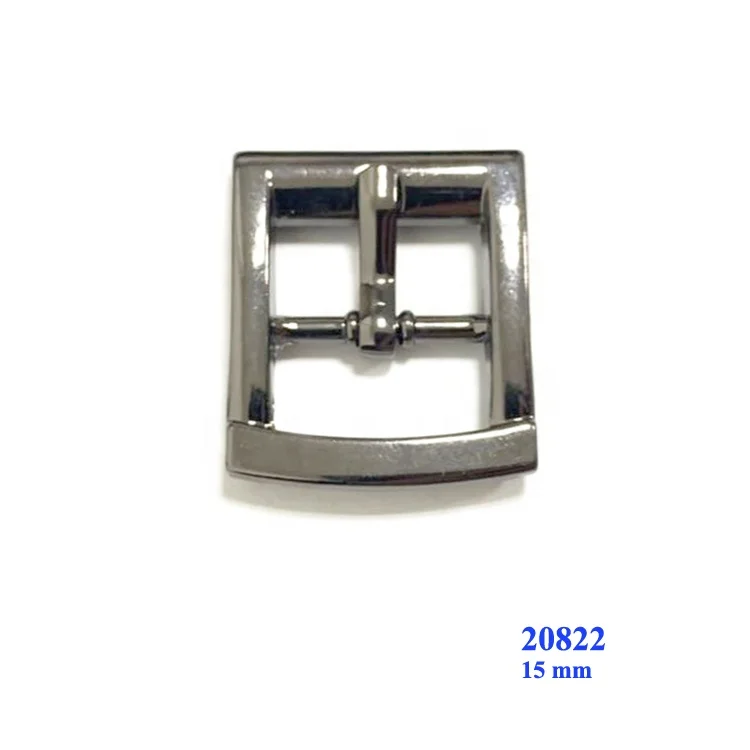 Wholesale metal pin buckle shoe accessories for men shoe parts 19 mm