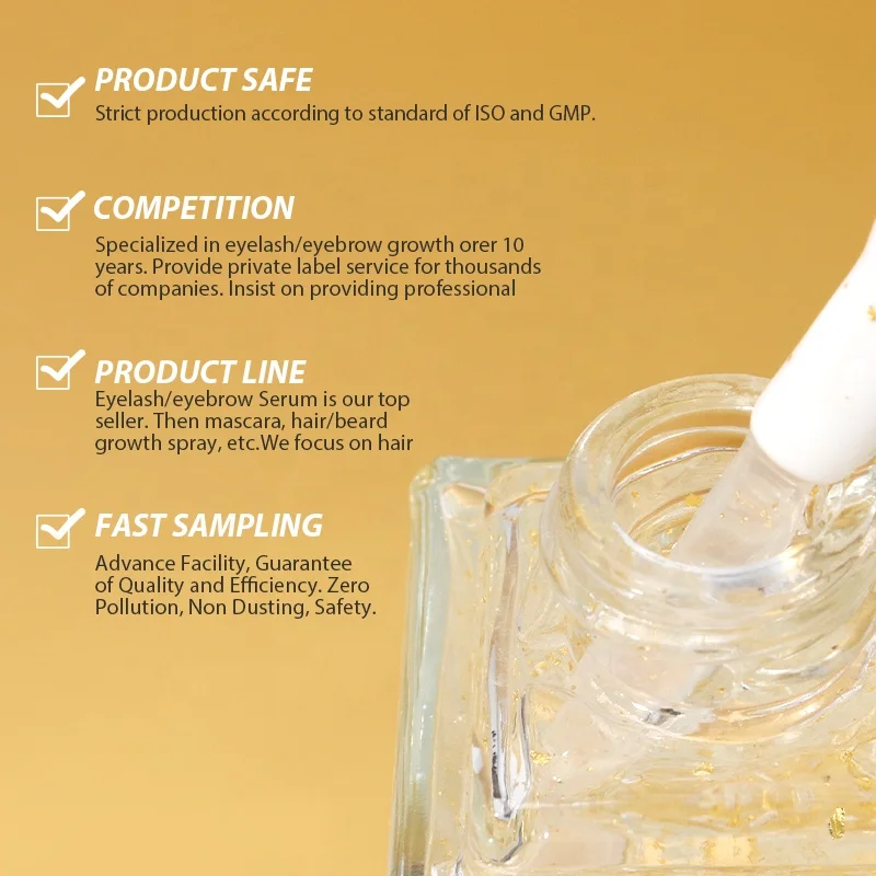 Repair Lash Serum Organic Nourish Eyelashes Growth Serum Private Label Vegan Eyelash Growth Treatments lash lift aftercare serum