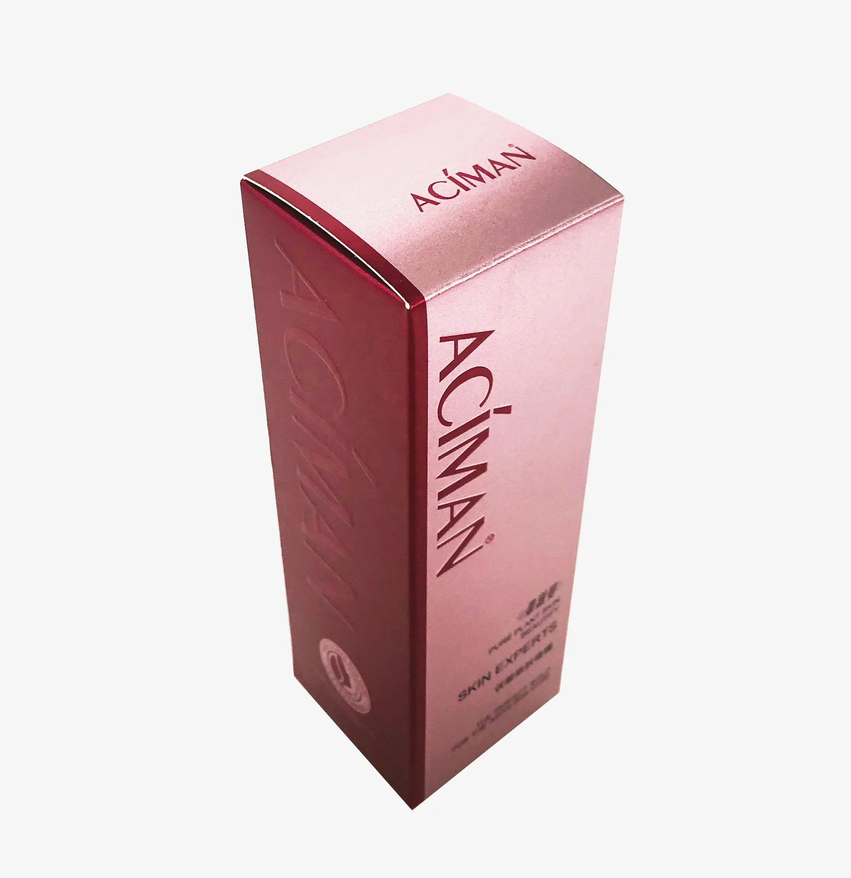 Fancy Custom Coated Paper Skincare Packaging Box for Facial Cream Custom Printing with Logo for Gift Use