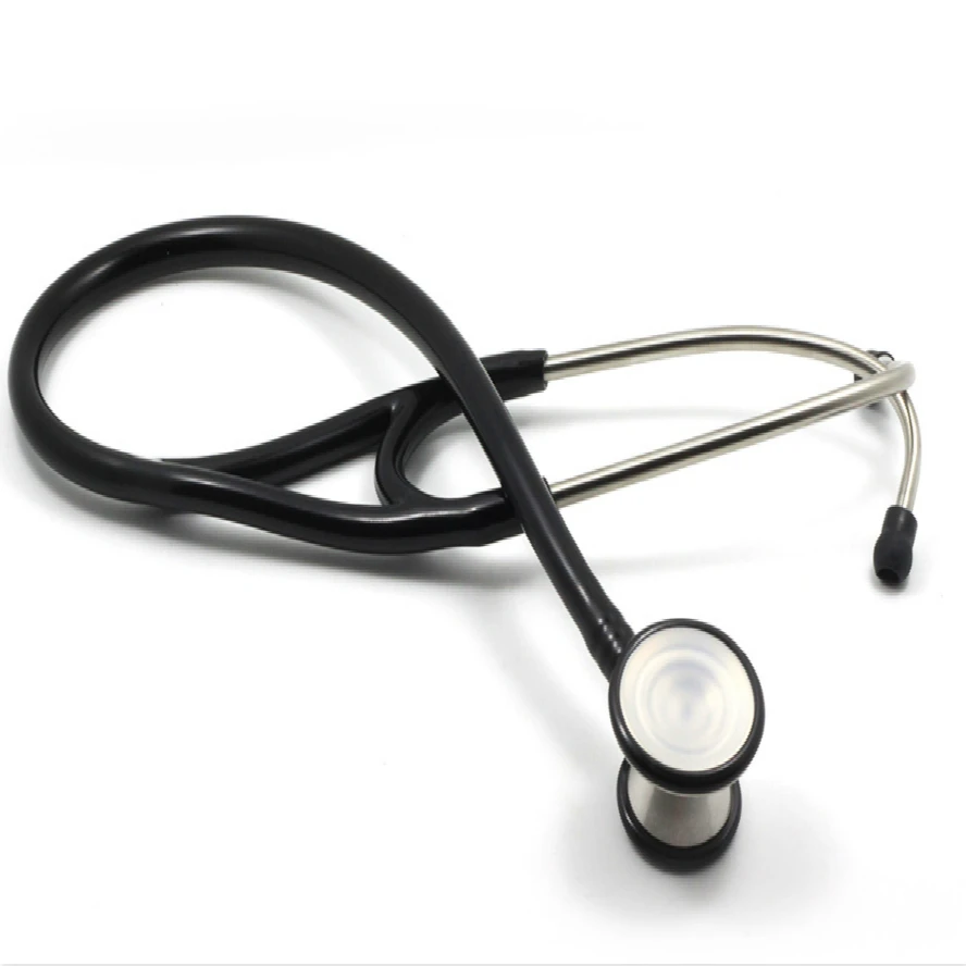 Кардиологические стетоскопы с двойной головкой для доктора из нержавеющей стали и цинкового сплава, OEM, мягкие профессиональные испытания класса II, 1000 шт., 47 мм