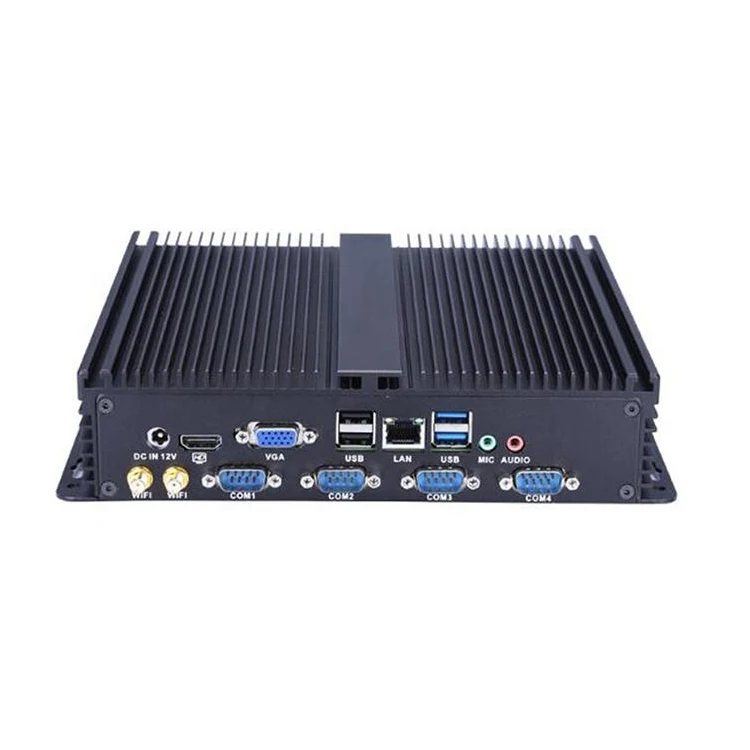 Dual Core Fanless Industrial Mini PC Wholesale mini pc Aluminum slim box Wpna 2 Ethernet Mini Pc Motherboard
