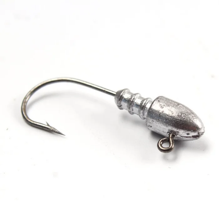 Hotsale model fishing hook lead jig head quality high carbon wire hook bullet jighead