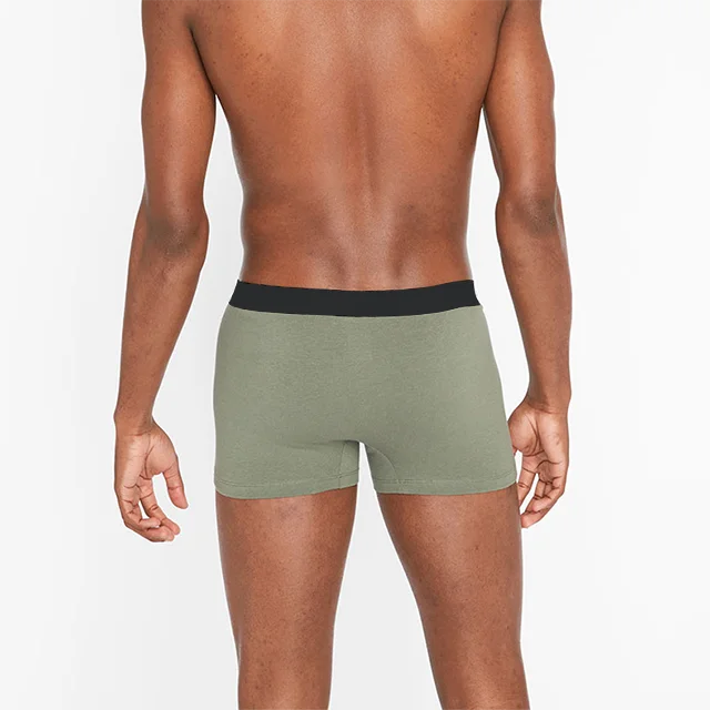 Wholesale 100% cotton mens underwear fly open design men boxer customized logo mens boxer briefs