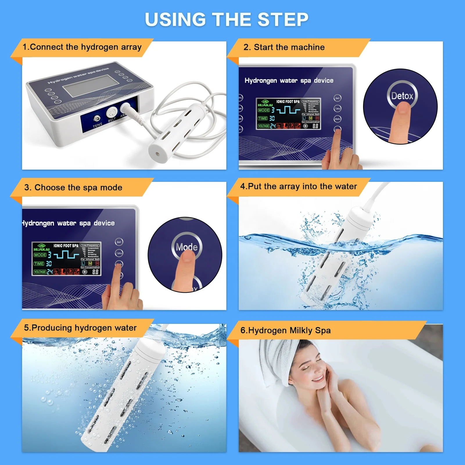 H2 Spa Hydrogen Bath Spa Generator Machine for Producing Hydrogen Rich Water Hydrogen Therapy