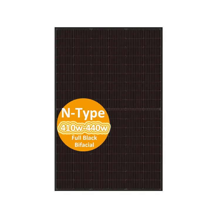 Tire 1N Type Bifacial Full black Solar Panel 430W 435W 440 W Monocrystalline Bifacial 410w Solar Panels Europe Warehouse