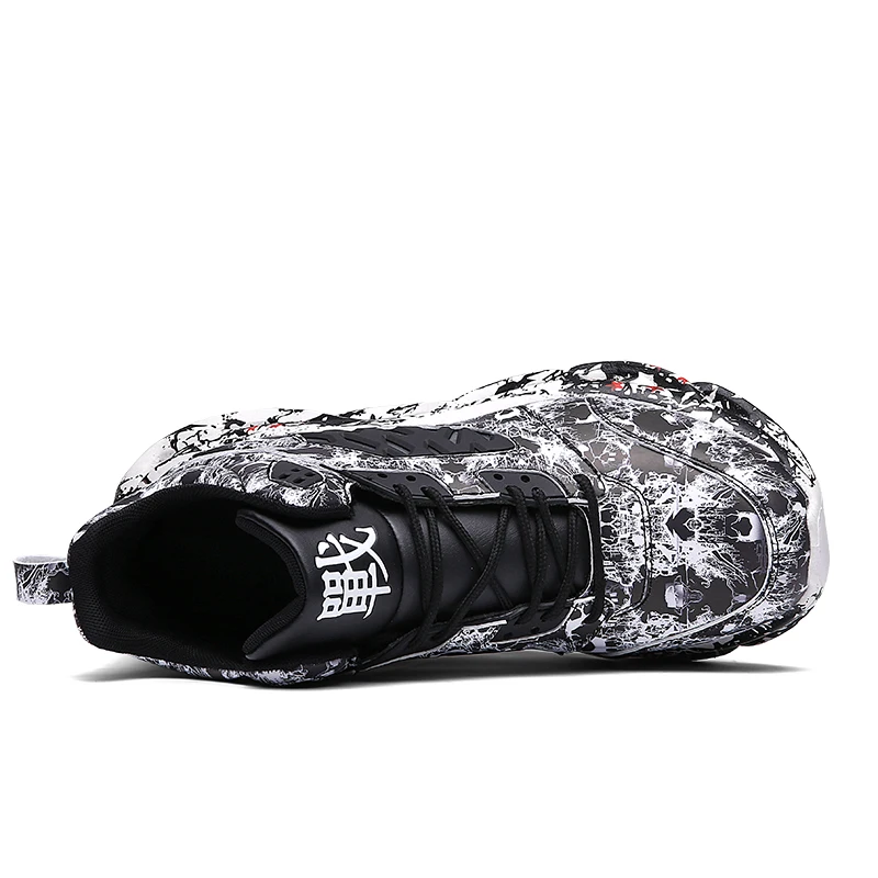 
Private label shoes manufacturers Large size 48 custom LOGO leather design your name band outer soles basketball shoes 