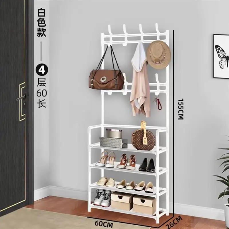4/5 Layers Multi Layered Shoe Rack Floor To Integrated Multi-Functional And Minimalist Clothes Door Storage