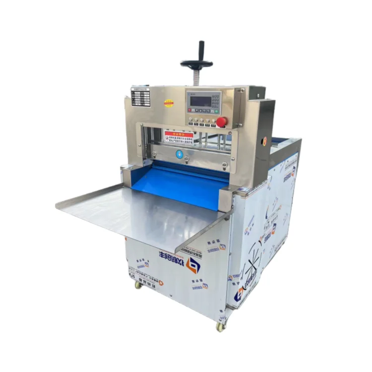 CNC Frozen Meat Slicer Cutter Goat Sheep Pork Beef Processing Equipment