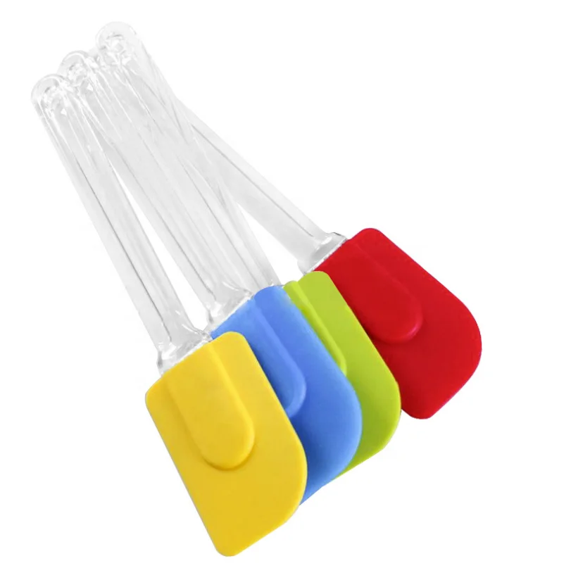 Custom Eco Friendly Kitchen Tool Food Grade Cake Spatula With Plastic Handle