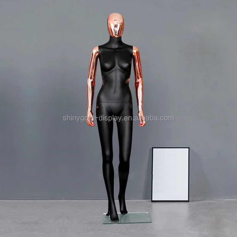 Окно леди maniquie женский золотистый и черный стекловолокна Manequin полноразмерный дисплей женские манекены женских с