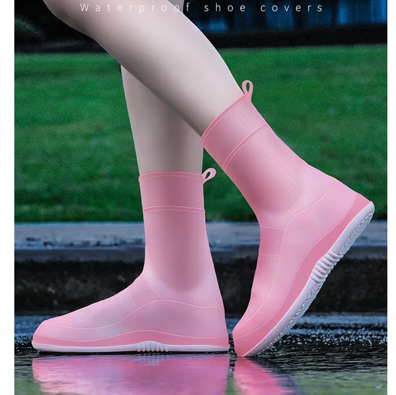 Manufacturer Factory High Quality Unisex Silicone Creative Cover durable Lasting Cover Rain Boots  Outdoor Light Rain Cover