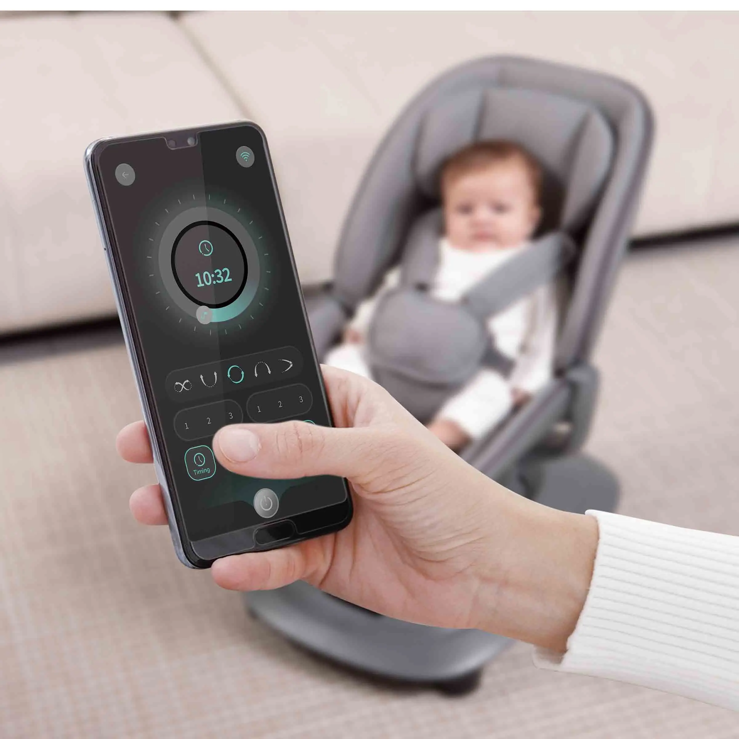High Quality Cheap Price Multi-functional Electric Baby Rocking Chair For Newborn Intelligent  Baby Comfort Sleeping Basket