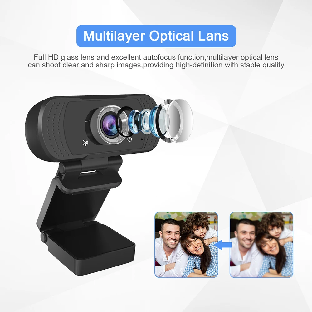  Оптовая продажа веб-камеры фабрики ПК камера oem odm camaraweb 1080p Поддержка штатива с бесплатным приводом