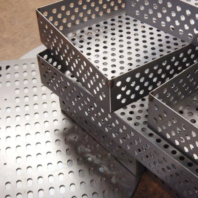 Perforated Metal Pastry Baked Food Baking Tray / Stainless Steel Cooler Pan