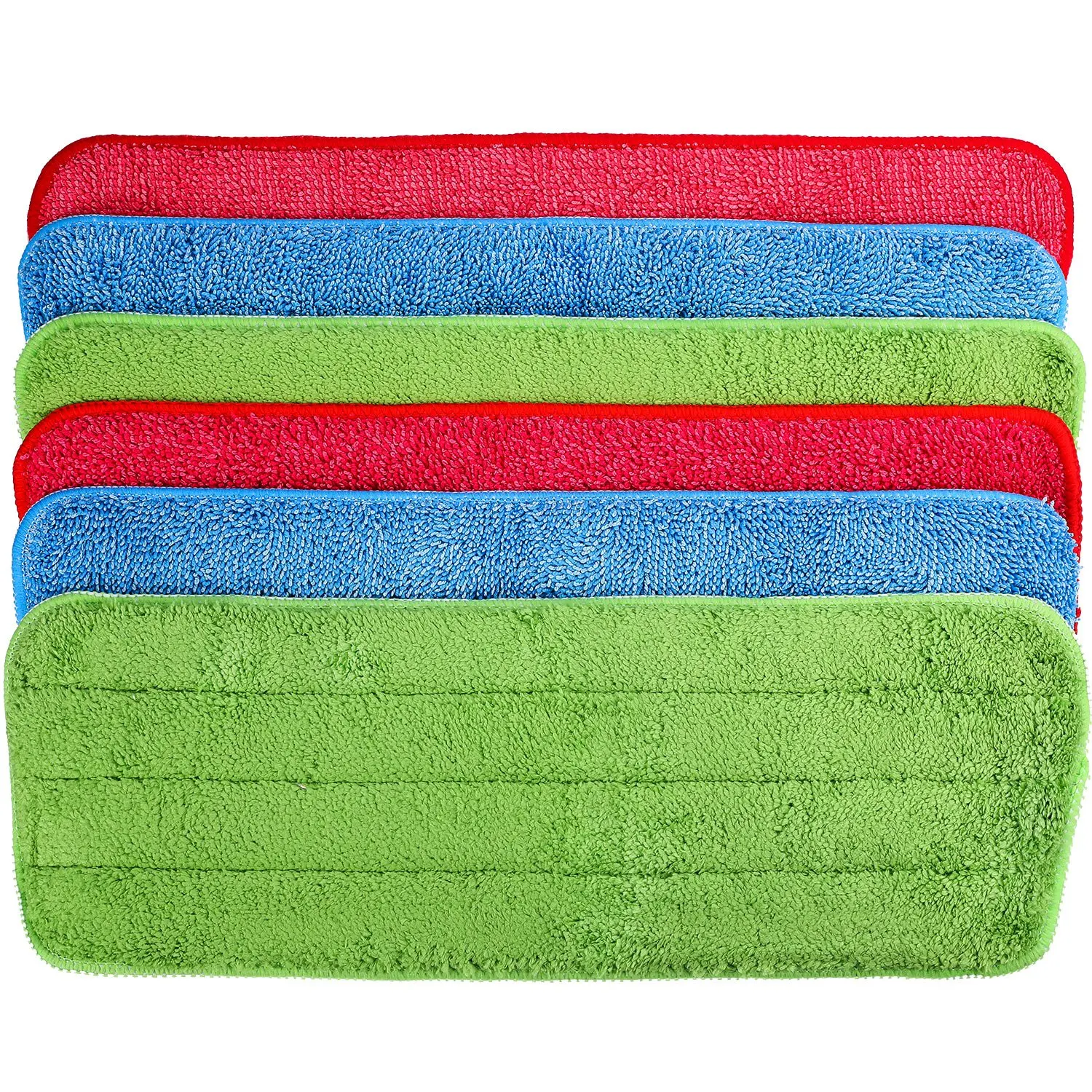 6 Pieces Microfiber Cleaning Pads Reveal Mop