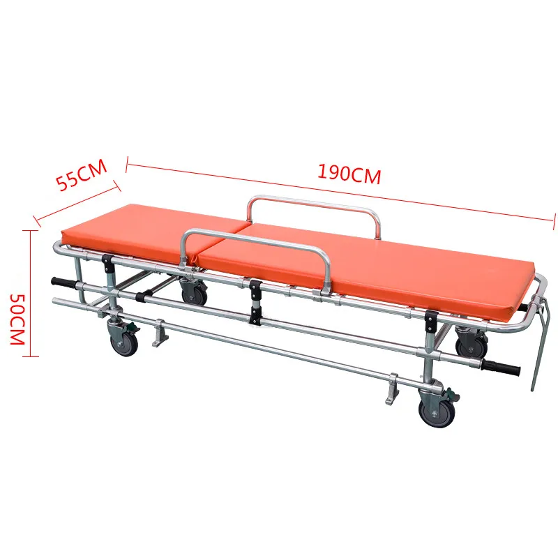 Emergency medical stretcher Custom factory price orange folding ambulance stretcher for sale