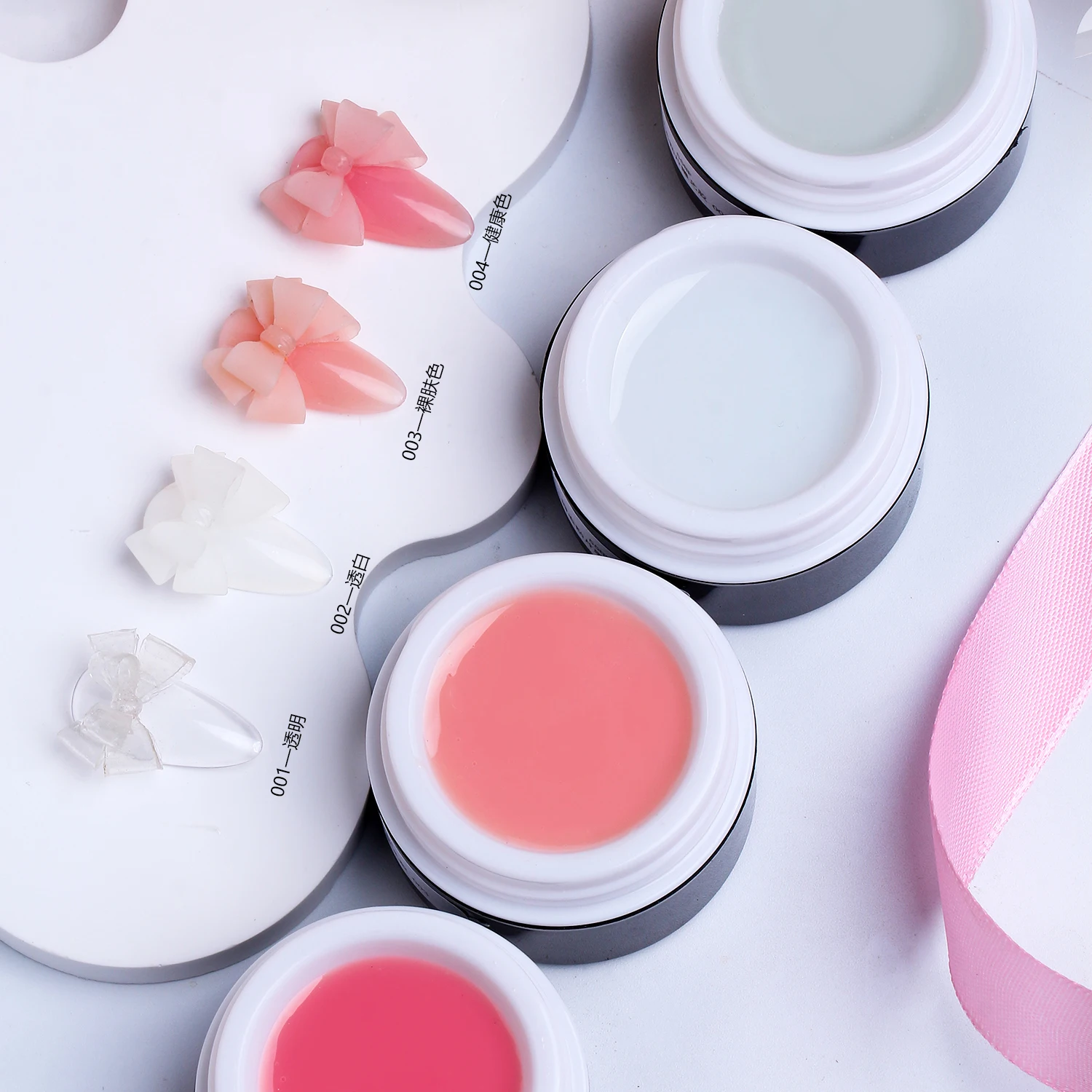 Free Samples 3-in-1 Tips Adhesive 3D Solid Building Carved Gel For DIY Nail Sculpting Design