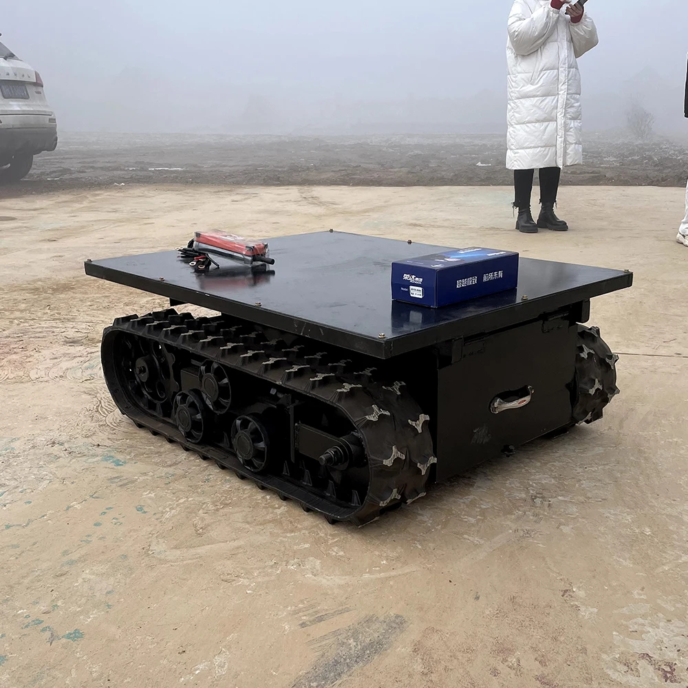 Rc Rubber Tracks Chassis Robot With 500kg 1000kgs 1500kgs Carry Capacity