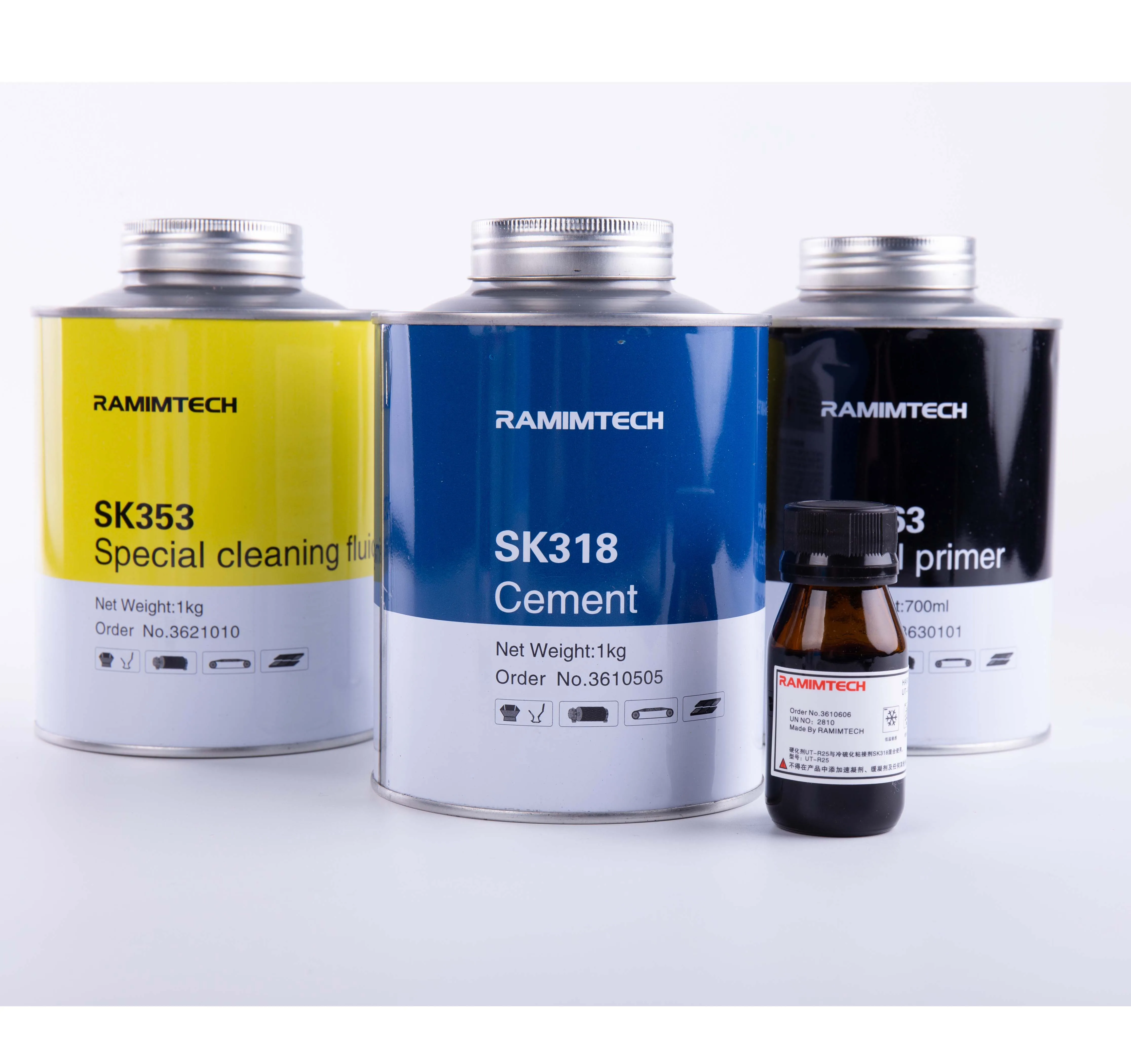 Cement plant conveyor belt cold vulcanizing rubber bond repair adhesive