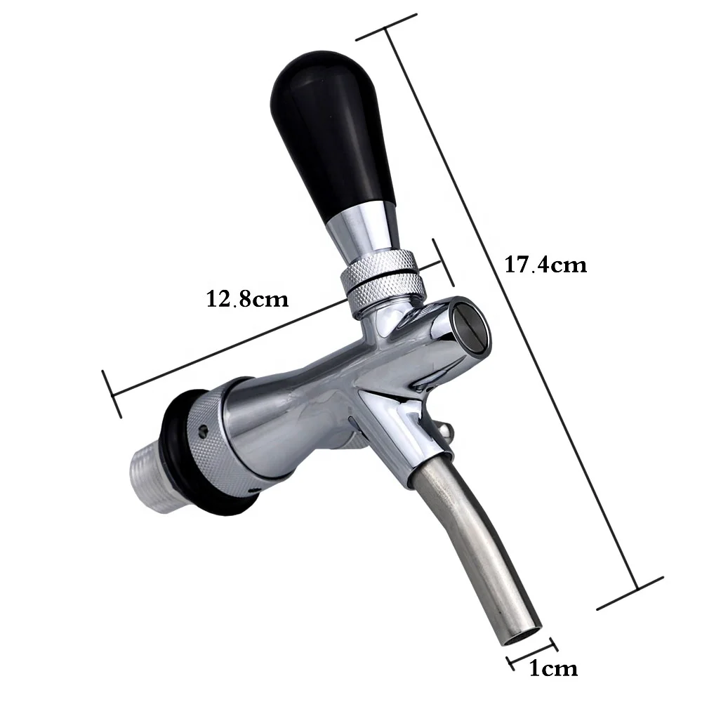 PVD Adjustable Stainless Steel Draft Beer Tower Tap Dispenser with Faucet and Shank