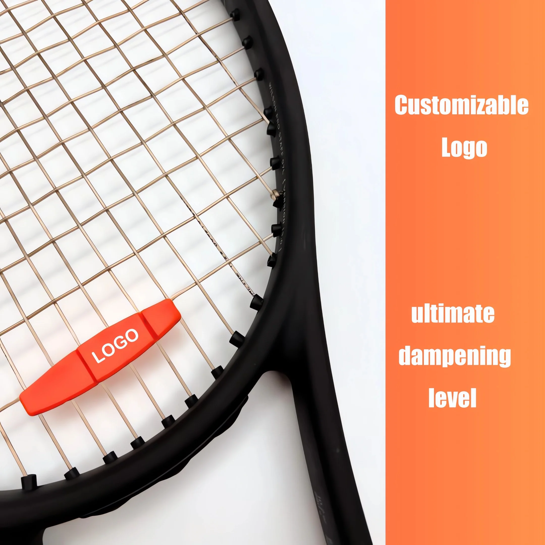 Tennis Dampener with Custom Feel - Racket Shock Absorber to Reduce Vibration, Relieve Symptoms of Injury and Stay on The Racket